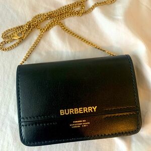 Burberry leather clutch